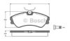 BOSCH 0 986 TB2 667 Brake Pad Set, disc brake